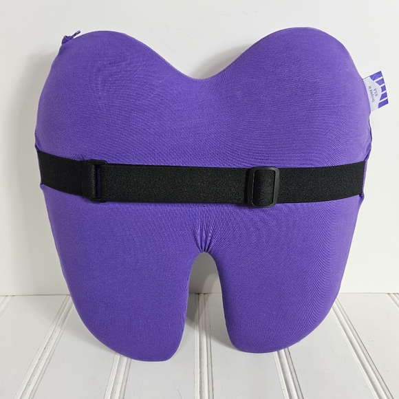 Cushion Lab Back Relief Lumbar Pillow Purple Dense Memory Foam - Picture 3 of 11